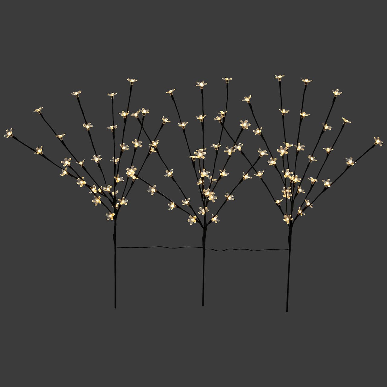 2.5ft. Cherry Blossom LED Lit Artificial Tree Branches, 3ct.
